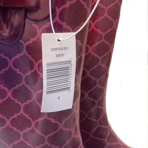 CAPELLI PINK PATTERNED RAIN BOOTS/ NWT /Size 6 - Picture 8 of 8